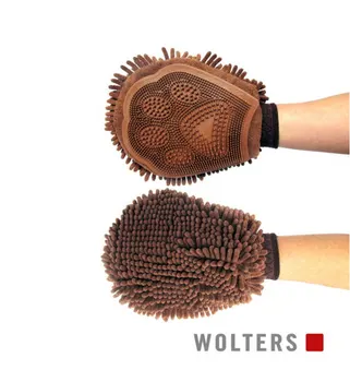 WOLTERS Dirty Dog Grooming Mitt braun