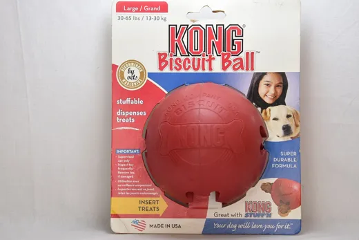 Hundespielzeug KONG Biscuit Ball Large für Hunde 13 - 30 kg