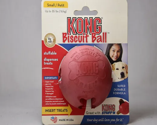 Hundespielzeug KONG Biscuit Ball Large für Hunde bis 16 kg