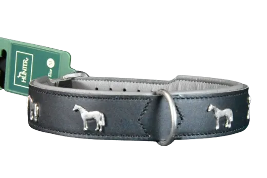 HUNTER Hundehalsband Sudan Nappa grau 52 cm