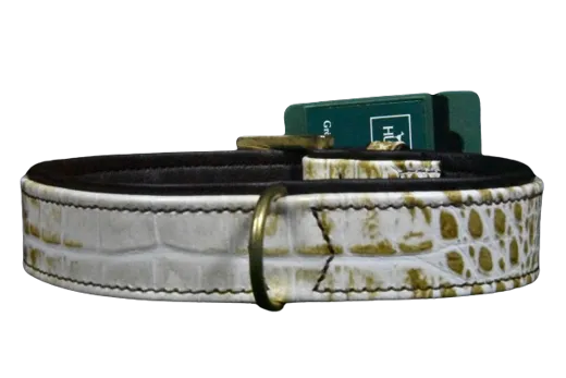 HUNTER Hundehalsband Reptile Gold 55 cm