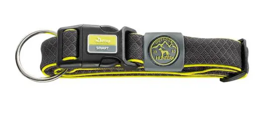 HUNTER Nylon Hundehalsband Maui Plus grau L