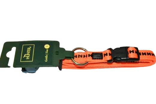 HUNTER Hundehalsband Nylon S orange