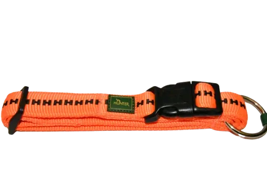 HUNTER Hundehalsband Nylon L orange