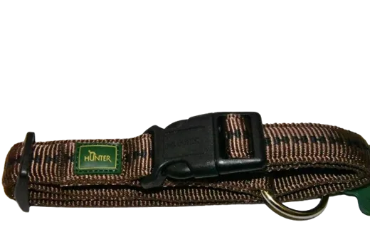 HUNTER Hundehalsband Nylon L braun