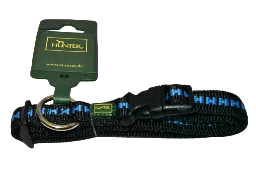 HUNTER Hundehalsband Nylon S schwarz