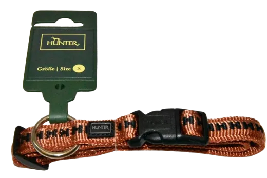 HUNTER Hundehalsband Nylon S bronce