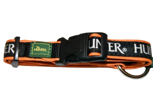 HUNTER Hundehalsband Neopren Oakland S Vario orange / schwarz