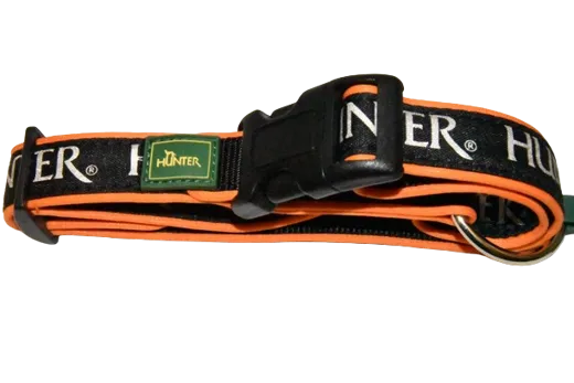 HUNTER Hundehalsband Neopren Oakland L Vario orange / schwarz