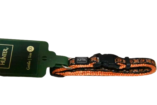 HUNTER  Hundehalsband Vario Basic Nylon XS orange