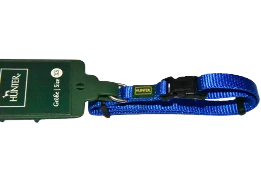 HUNTER  Hundehalsband Vario Basic Nylon XS blau