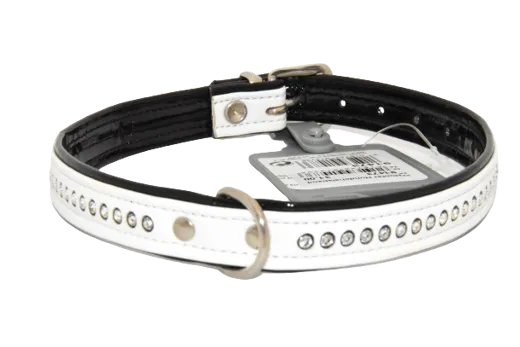 HUNTER Hundehalsband weiss 43 cm