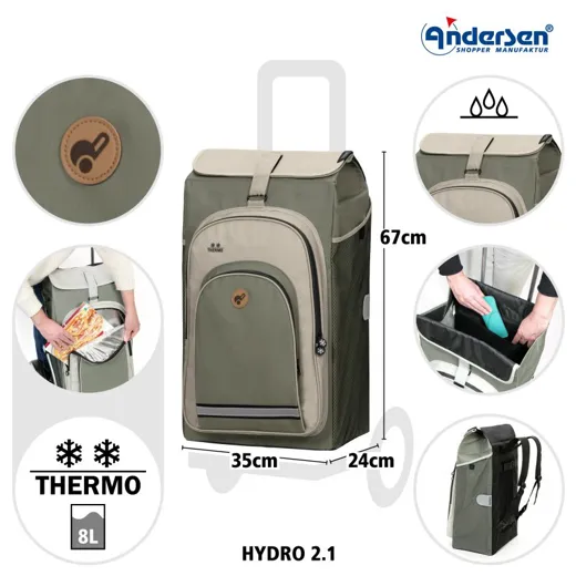 ANDERSEN Shopper Tasche HDRO grau