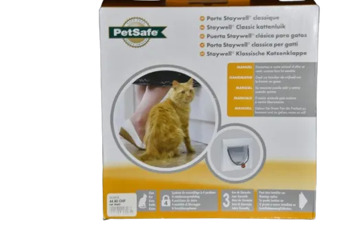 Staywell Klassische Katzenklappe weiss